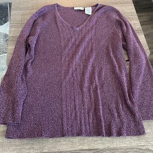 XL Long sleeve purple top.